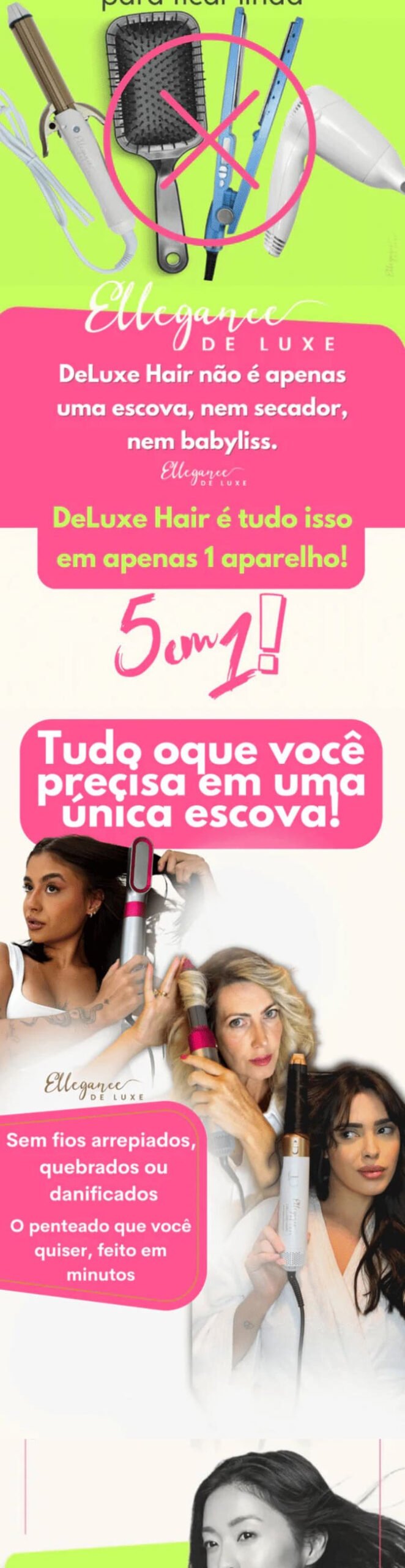 Escova 5 em 1 - Benefícios